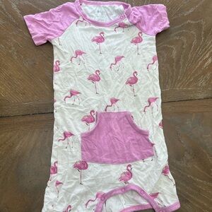Kyle Baby Bamboo Flamingo Romper